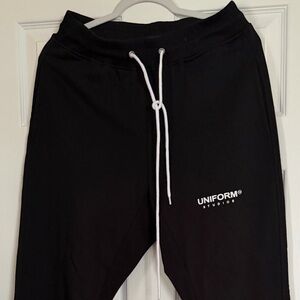 UNIFORM Studio Black Drawstring Sweatpants